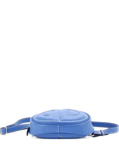 Pre-owned Hermes In-the-loop Verso Swift Belt Bag In Blue