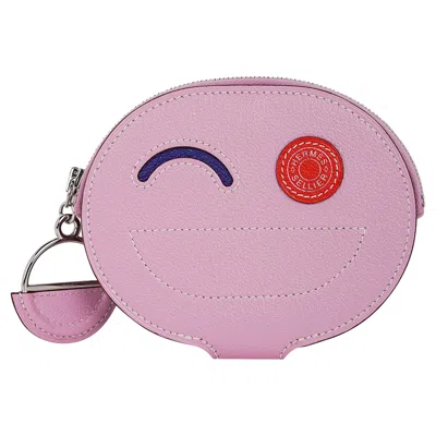 Pre-owned Hermes In The Loop Wink Card Holder Mauve Sylvestre Chevre Leather In Purple