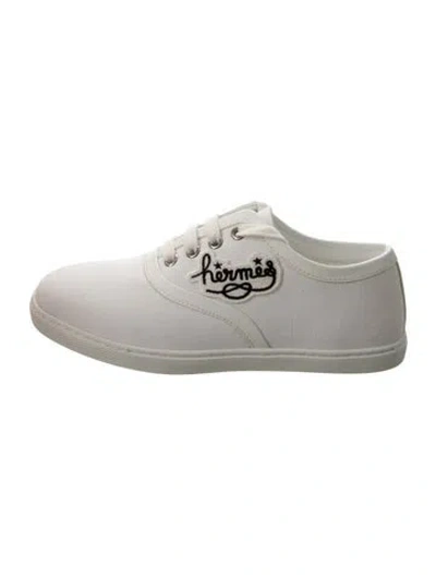 Pre-owned Hermes Innocent Sneakers In White