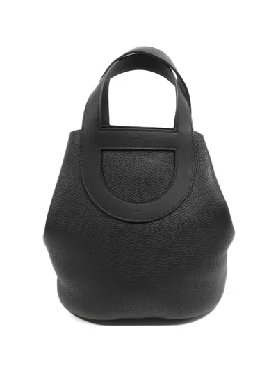 Pre-owned Hermes In-the-loop 23 Tote Bag In Black