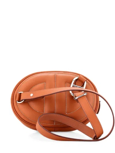 Pre-owned Hermes In-the-loop Swift Belt Bag In Brown