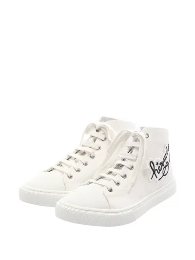 Pre-owned Hermes Irico High-top Sneakers In White