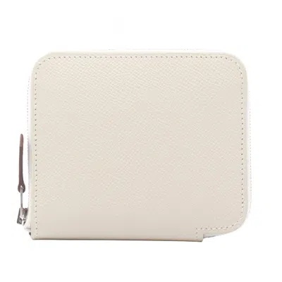 Pre-owned Hermes Ivory Ivory Wallet (bi-fold) () In White