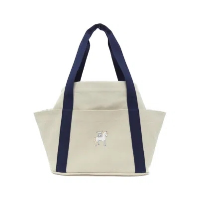 Pre-owned Hermes Ivory White Toile H Tote Bag ()