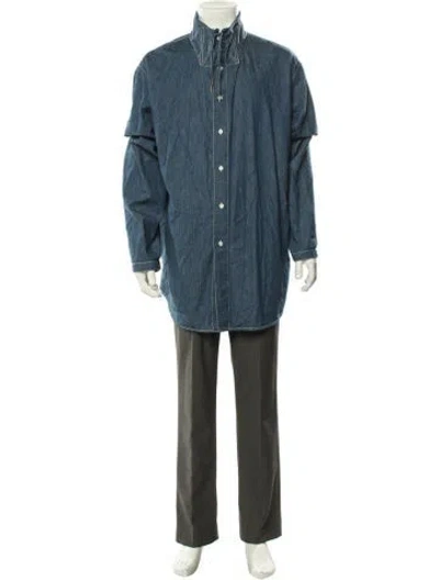 Pre-owned Hermes Jacket In Blue