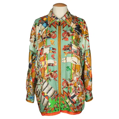 Pre-owned Hermes Hermès Jacket 'christophe Colomb Découvre L'amérique' By Martin Margiela 1998s In Brown