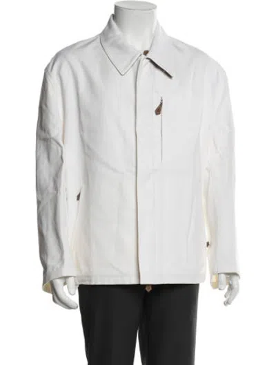 Pre-owned Hermes Jacket In White