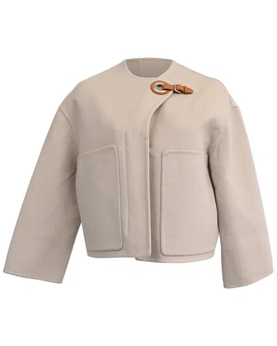 Pre-owned Hermes Hermès Jacket With Buckle Detail (authentic Pre-loved)