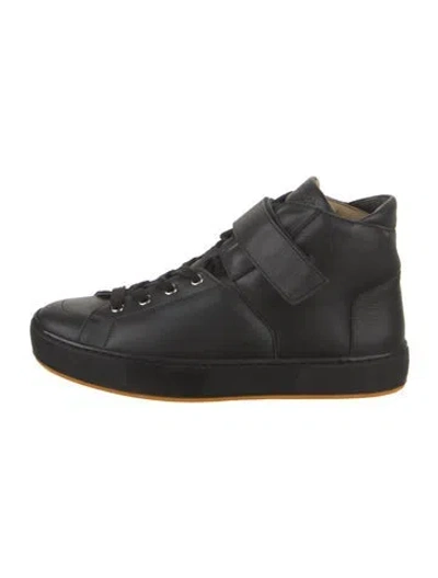 Pre-owned Hermes Jackson Sneakers In Black
