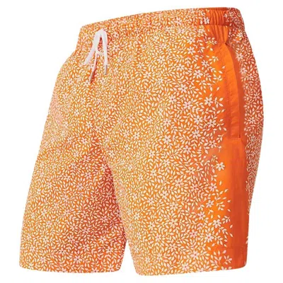 Pre-owned Hermes Jardin De Calypso Men's Swim Trunks Orange  M