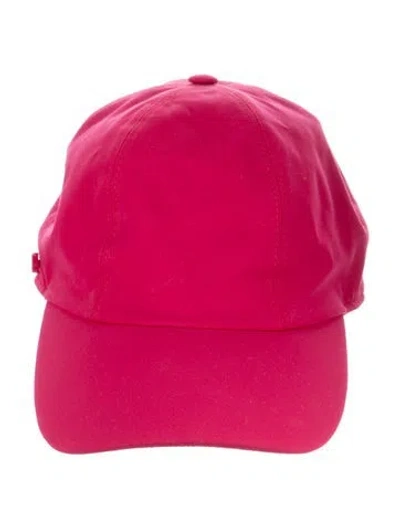 Pre-owned Hermes Jersey Serena Cap In Pink