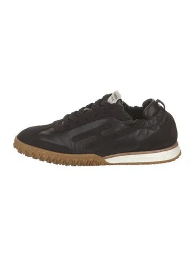 Pre-owned Hermes Jet Athletic Sneakers In Black