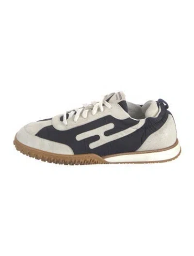 Pre-owned Hermes Jet Athletic Sneakers In Blue