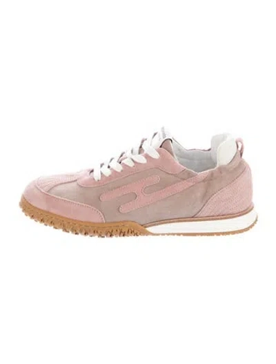 Pre-owned Hermes Jet Athletic Sneakers In Pink
