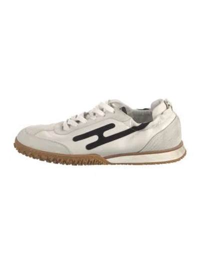 Pre-owned Hermes Jet Athletic Sneakers In White