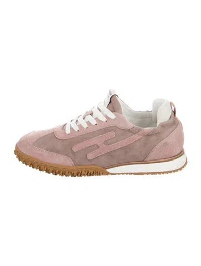 Pre-owned Hermes Jet Sneakers In Pink