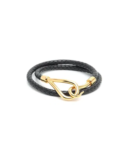 Pre-owned Hermes Hermès Jumbo Double Bracelet In Black