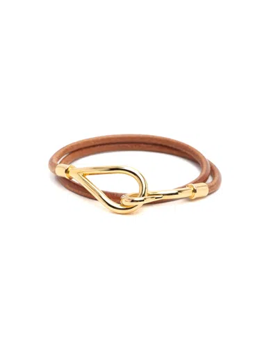 Pre-owned Hermes Hermès Jumbo Double Bracelet In Brown