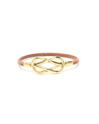 Hermes Hermès Jumbo Hook Bracelet In Brown