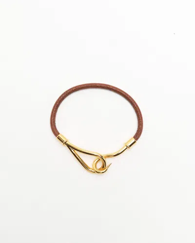 Pre-owned Hermes Hermès Jumbo Leather Bracelet