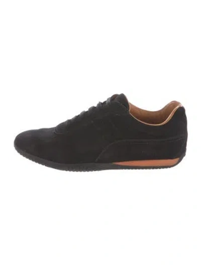 Pre-owned Hermes Jump Sneakers In Black