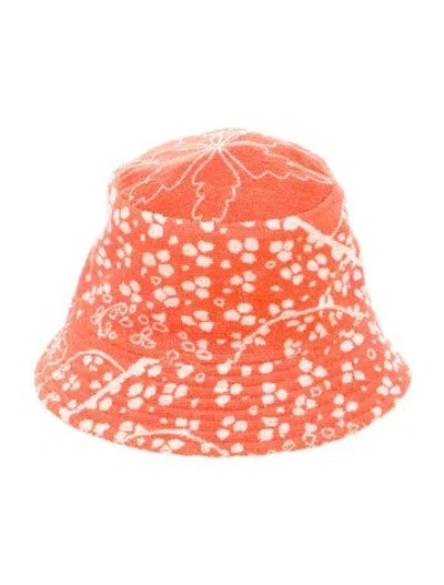 Pre-owned Hermes Jungle Love Bucket Hat In Orange