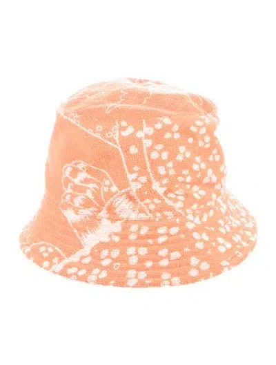 Pre-owned Hermes Jungle Love Bucket Hat In Orange