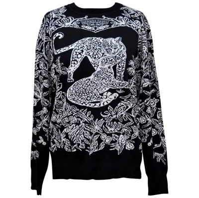 Pre-owned Hermes Jungle Love Sweater Black / White 40/6 New