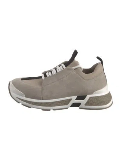 Pre-owned Hermes Just Athletic Sneakers In Neutral