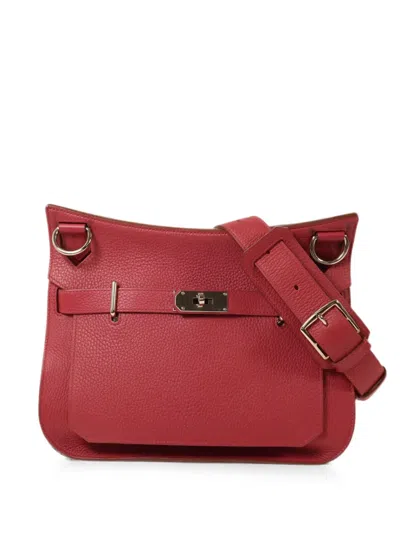Pre-owned Hermes Jypsiere 31 Shoulder Bag In Red