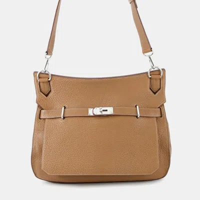 Pre-owned Hermes Jypsiere Gold Taurillon Clemence Size 37
