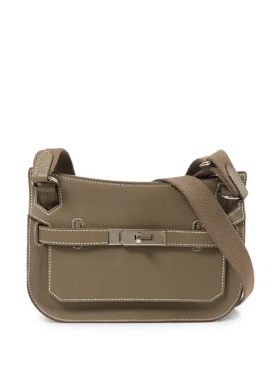 Pre-owned Hermes Jypsiere Mini Shoulder Bag In Brown