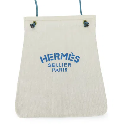 Pre-owned Hermes Kara Cotton Shoulder Bag () In Beige