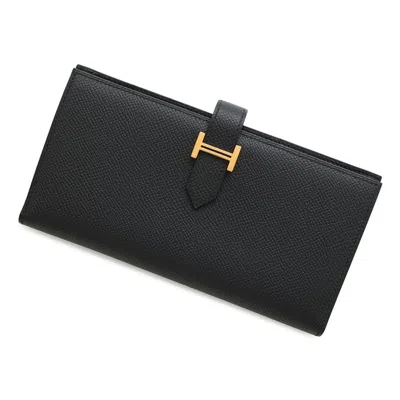 Pre-owned Hermes Kara Gold Epsom Leather Coin Purse/coin Case () In Multi