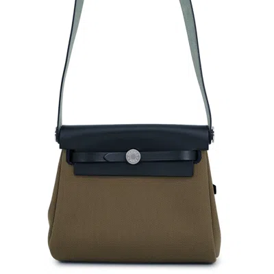 Hermes Kara Khaki Olive Vert Handbag Shoulder Bag In Khaki, Olive, Vert