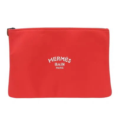 Hermes Hermès Kara Red Synthetic Clutch Bag ()