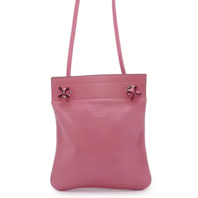 Pre-owned Hermes Kara Rose Azalee Swift Leather Shoulder Bag () In Pink