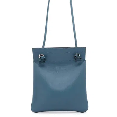 Pre-owned Hermes Kara Silver Swift Leather Shoulder Bag ()