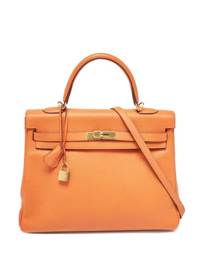 Pre-owned Hermes Kelley Retourne 35 Leather Tote Bag