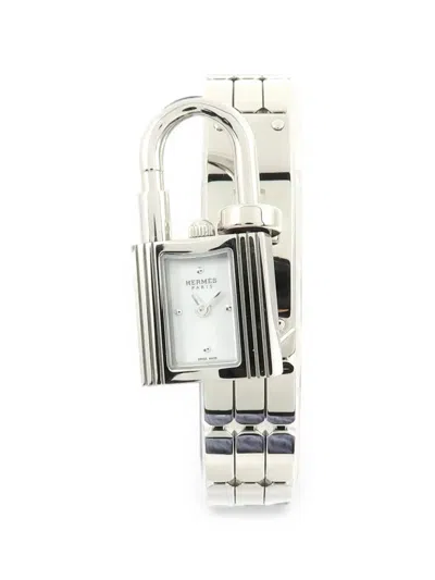 Pre-owned Hermes Kelly 17mm Watch In White
