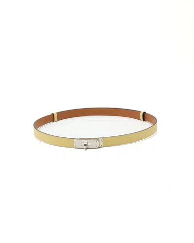 Hermes Hermès Kelly 18 Belt In Yellow