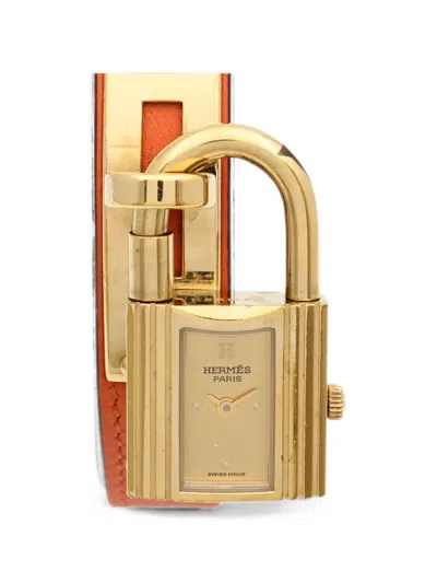Pre-owned Hermes Kelly 20mm Watch In Gold