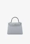 Hermes Kelly 25 Sellier In Gris Pantin Epsom With Palladium Hardware In Gray