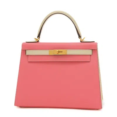 Hermes Kelly 28 Leather Handbag () In Pink