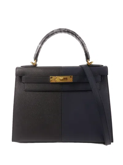 Pre-owned Hermes Kelly 28 Tote Bag In Black