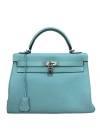 HERMES KELLY 32 CLEMENCE BLUE ATOLL