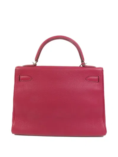 Pre-owned Hermes Kelly 32 Tote Bag In Pink