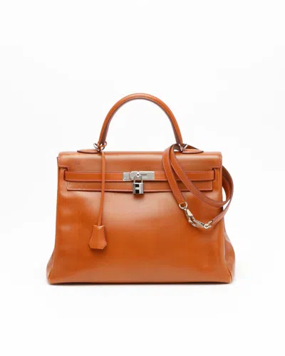 Pre-owned Hermes Hermès Kelly 35 Retourne Swift Bag