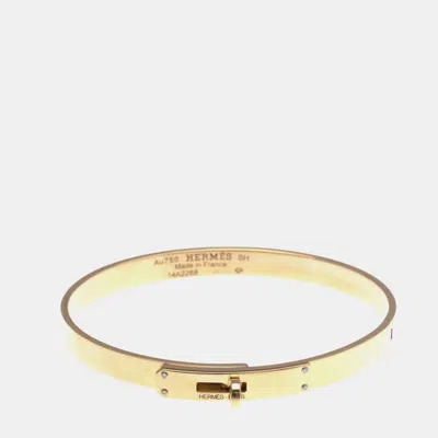 Pre-owned Hermes Kelly 4p Diamond Bangle Pink Gold 18k Diamond Bangle Pink Gold
