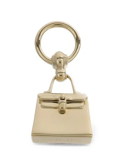 Pre-owned Hermes Kelly Bag-motif Scarf Ring In Gold